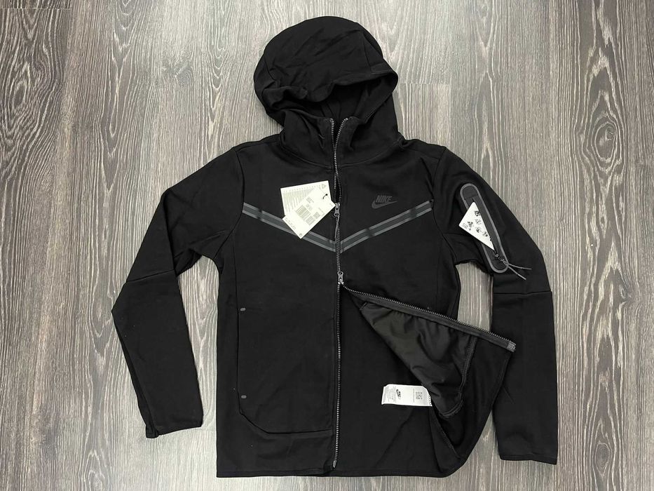 Nike Tech Negru Full Flecee (Verificare Colet)