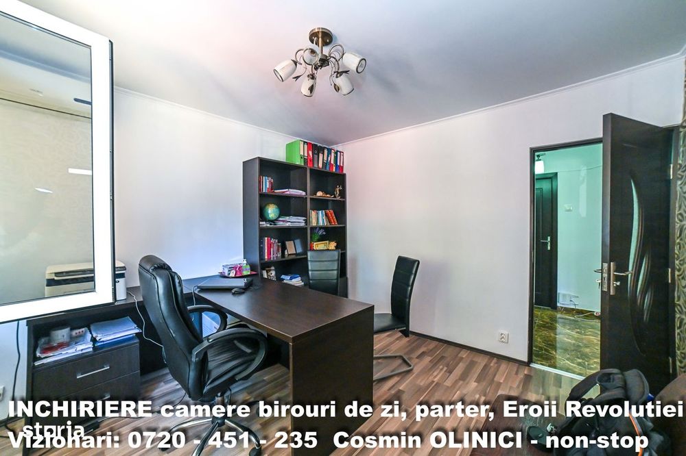 Inchirere 2 camere pentru birou de zi EROII REVOLUTIEI parter