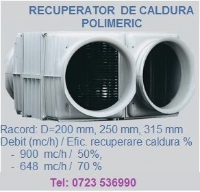 Ventilatoare cu recuperare de caldura. Recuperatoare de caldura