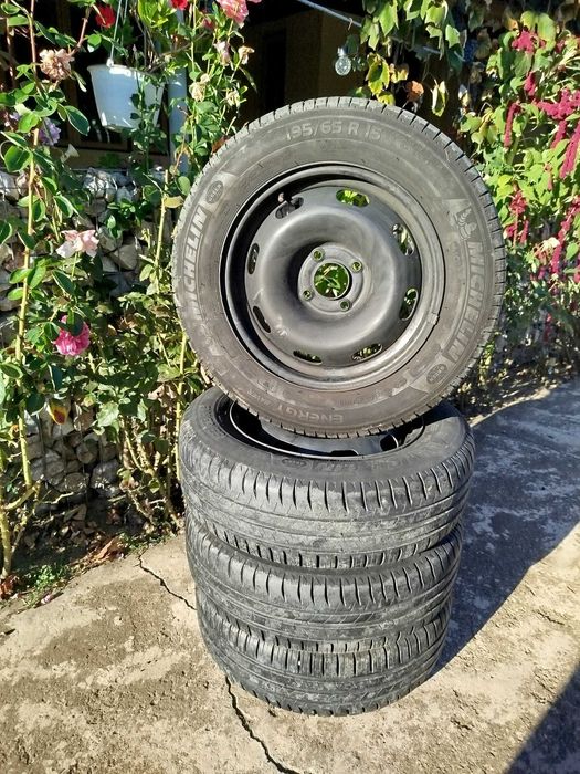 Anv vară Michelin ES GRNX 195/65 R15 + Jante originale oțel Citroën C3