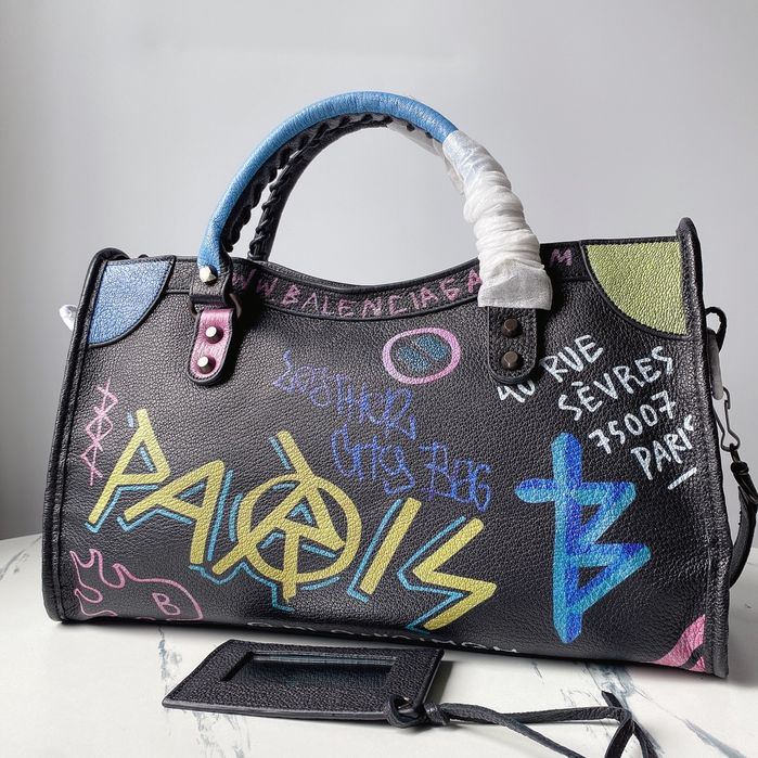 Geanta Balenciaga City Graffiti 38 cm, Premium
