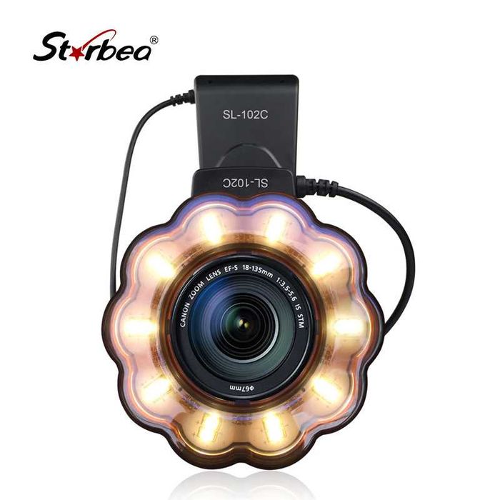 Вспышка кольцевая макро свет для макросъемки