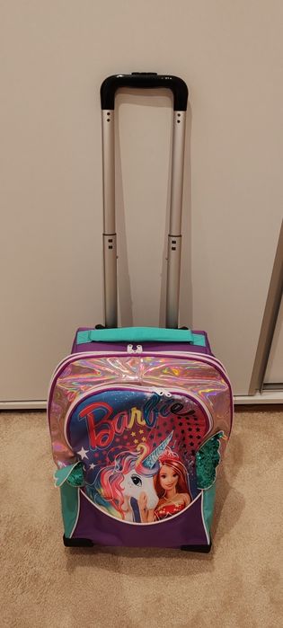 Ghiozdan, Troler fetița Barbie - Nou