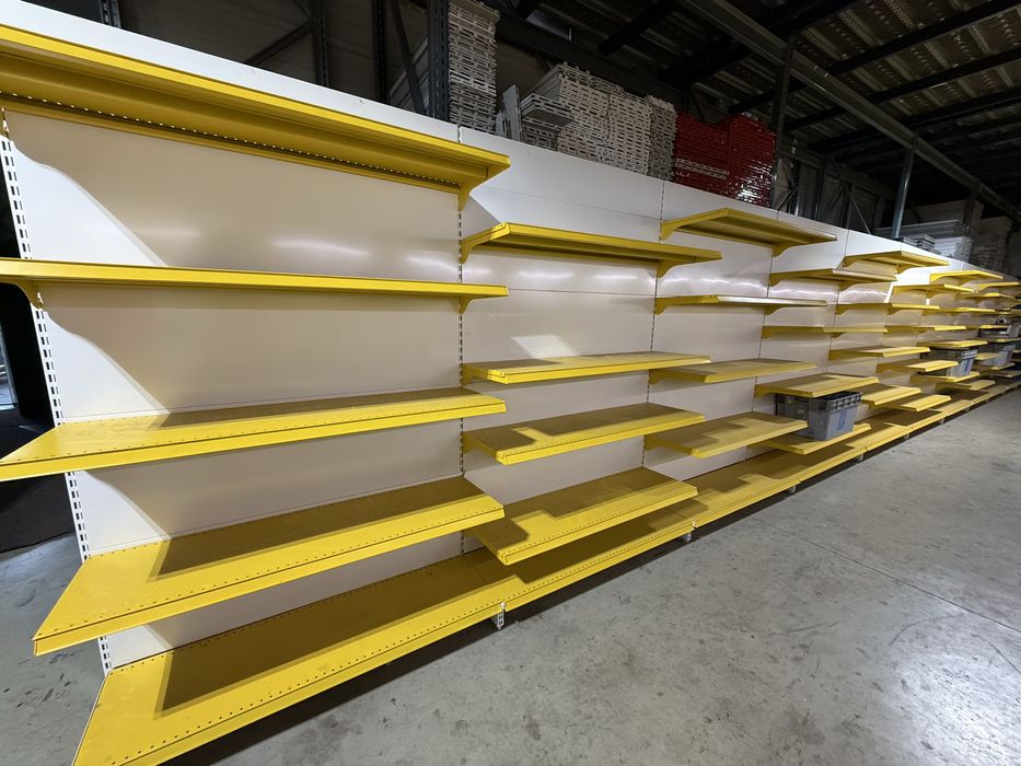 Vand Rafturi Metalice De Supermarket galbene