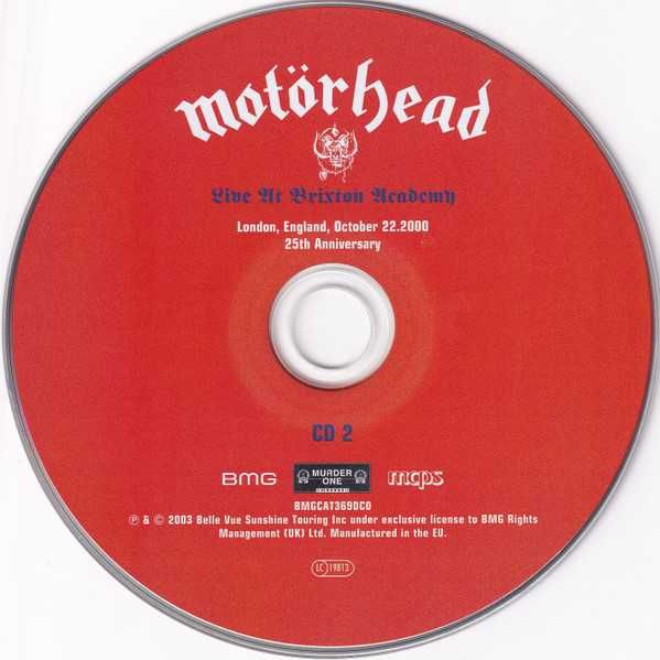 2xCD Motorhead – Live at Brixton Academy (The Complete Concert) 2000