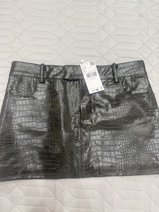 Пола- Mango- Animal print effect mini skirt
