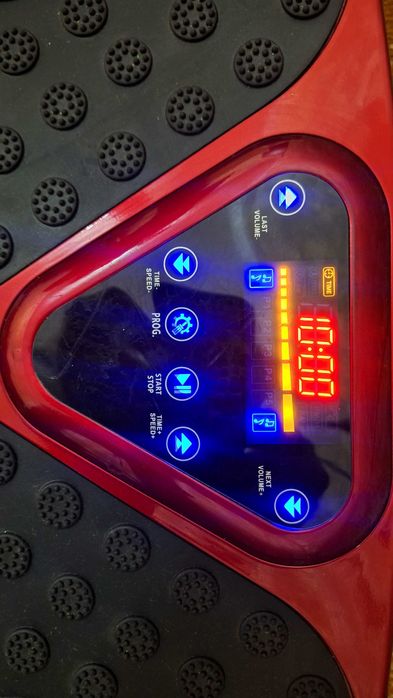 Виброплатформа массажер для ног, тела, с пультом, фитнес резинки