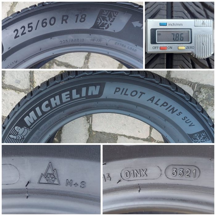 O bucată 225/60 R18 M+S iarnă - una Michelin Goodyear Yokohama