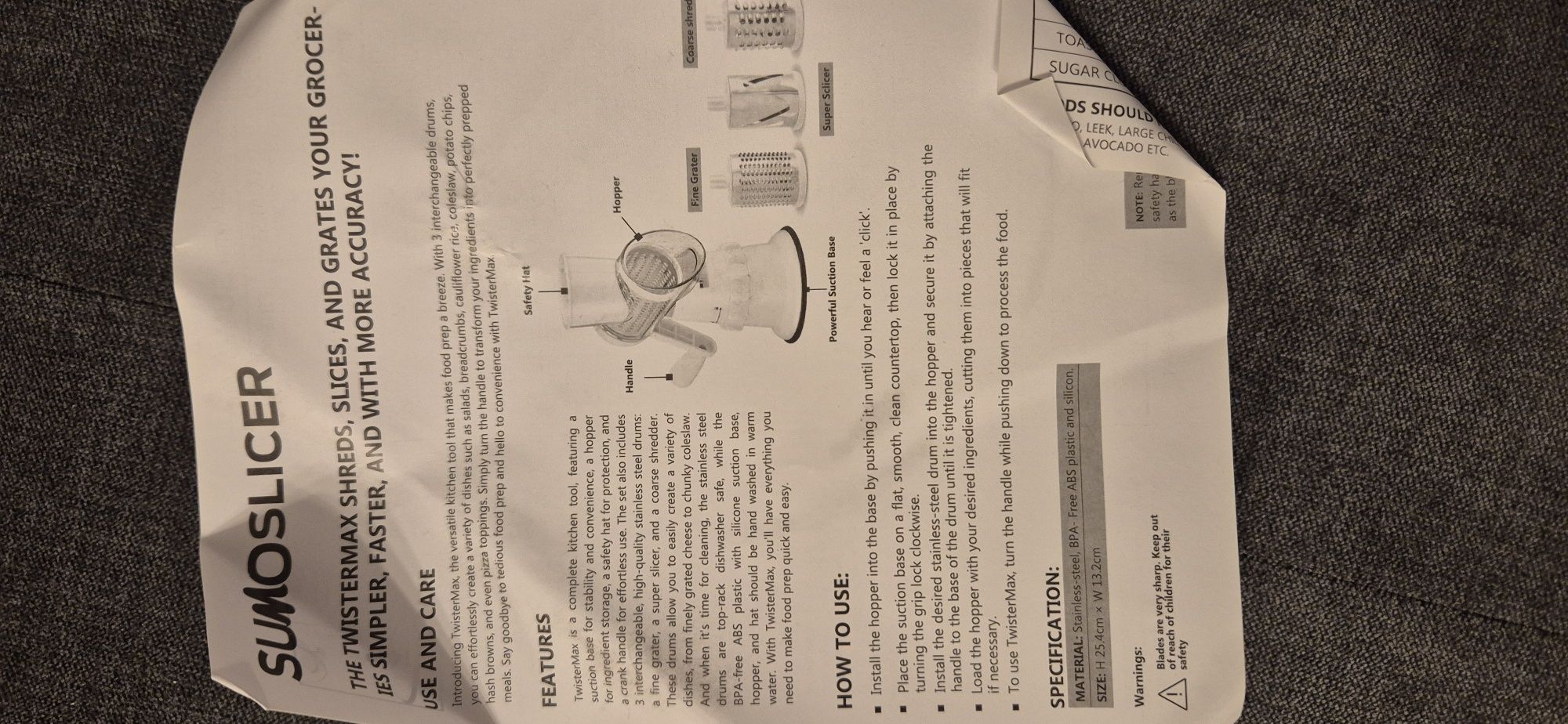 Tocător legume Sumoslicer