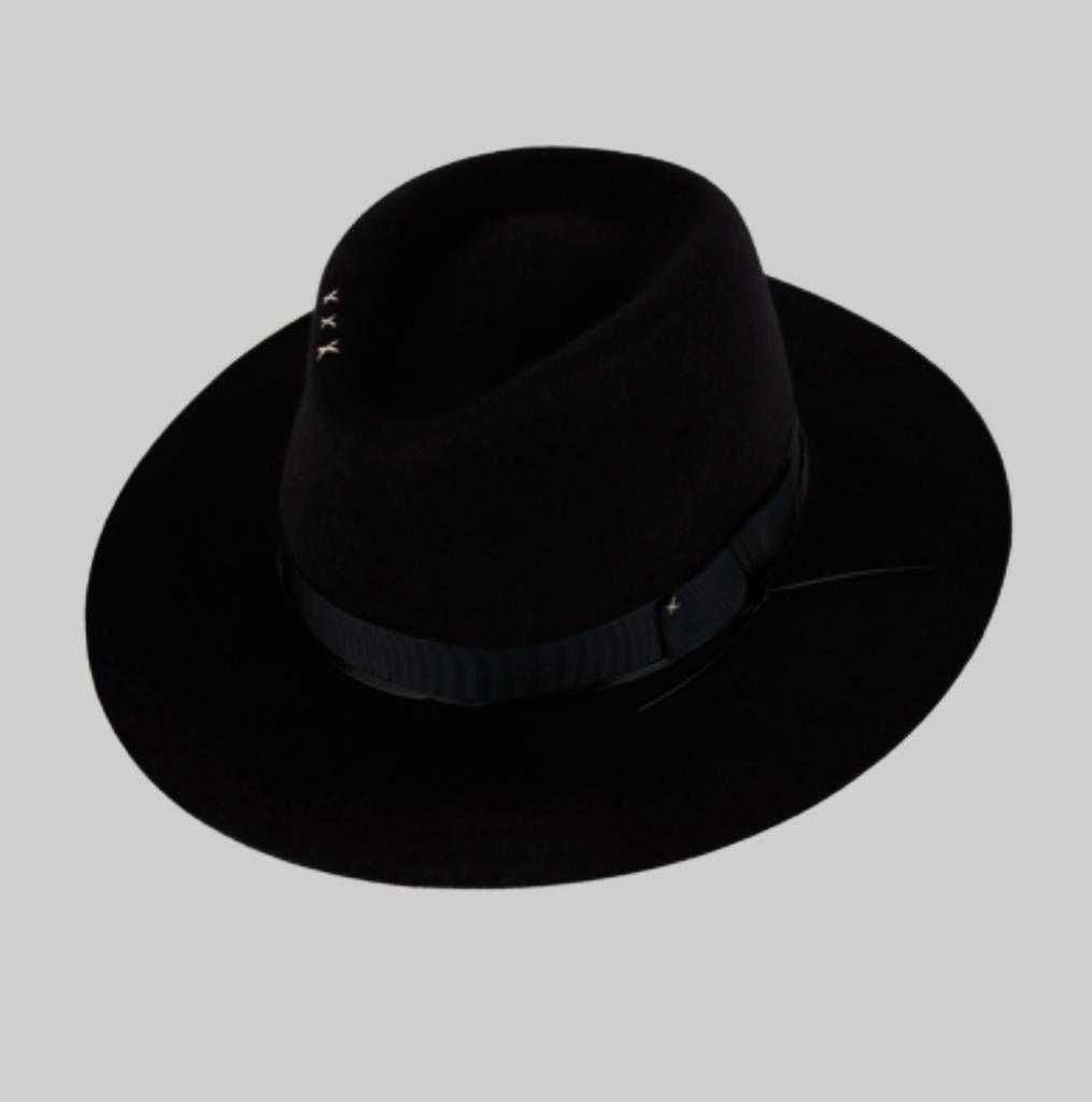 Palarie Unisex Neagra Fedora din Lana Dadarlat