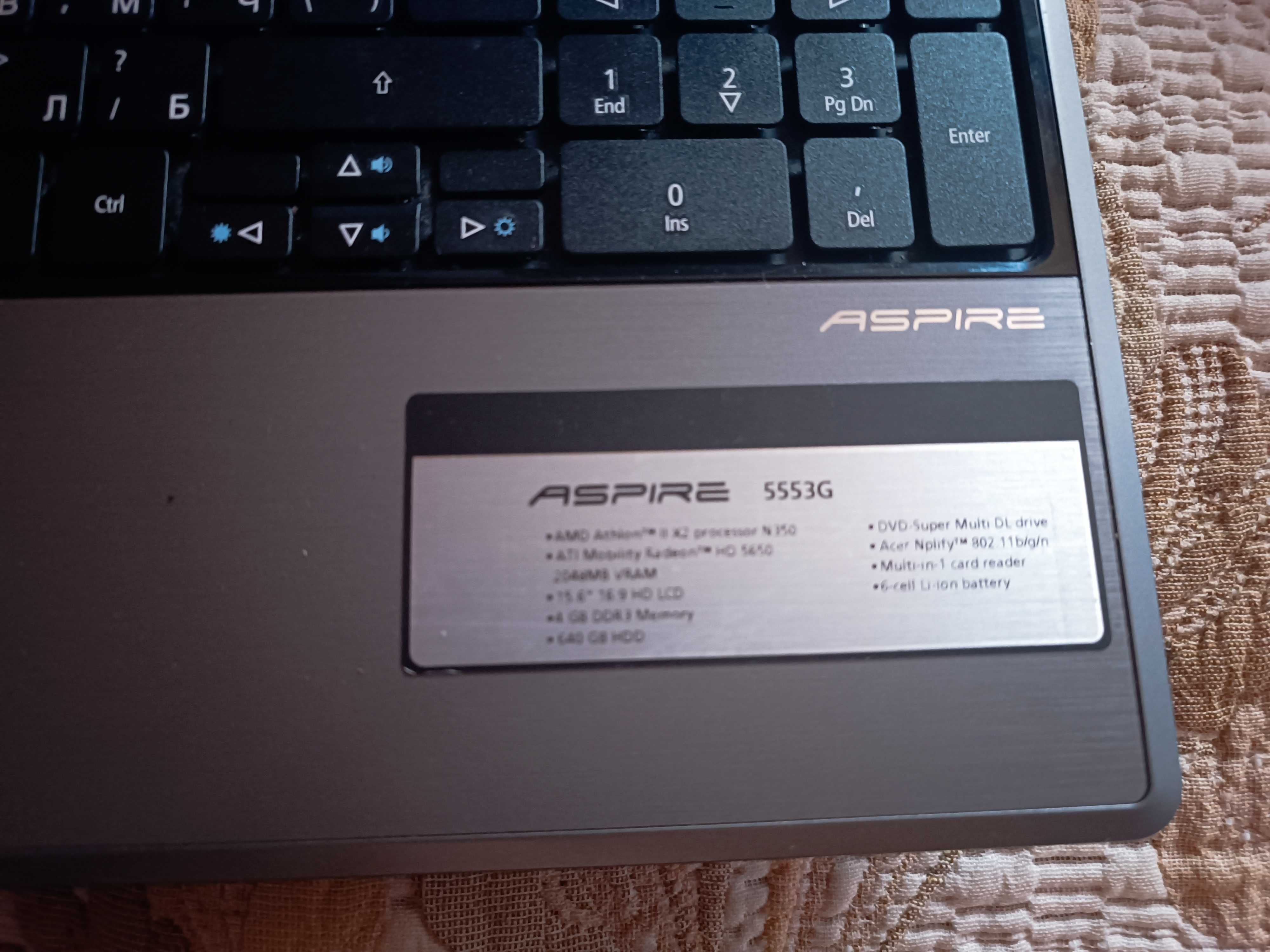 Лаптоп acer aspire 5553G