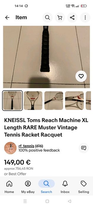 Racheta tenis Kneissl Tom reach machine