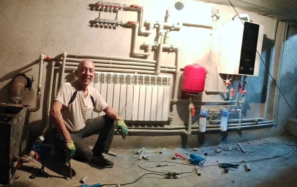 Теплый пол Сантехник сантехника отапление устоновка котлов