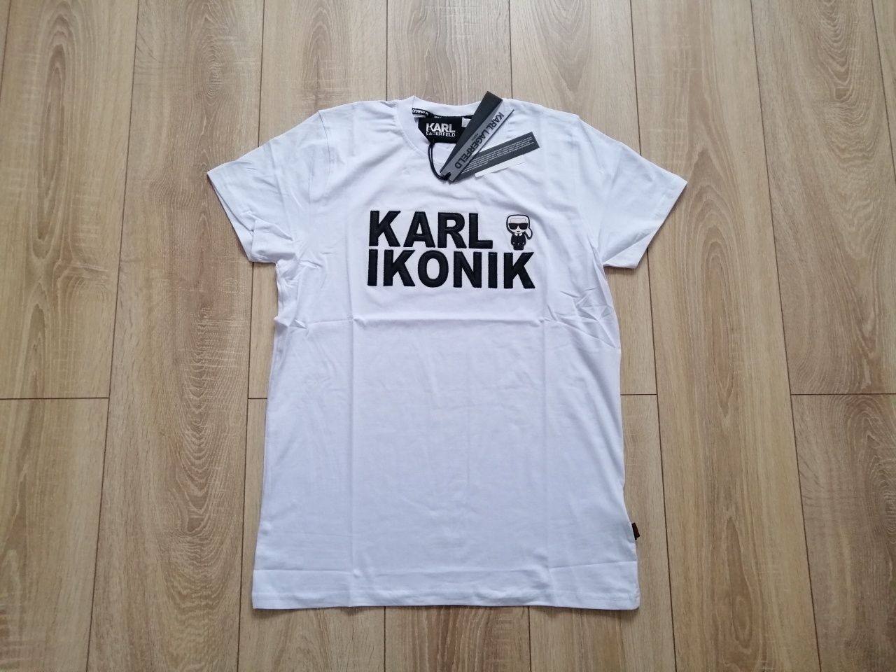 KARL legerfeld мъжка тениска в бял цвят  XL XXL