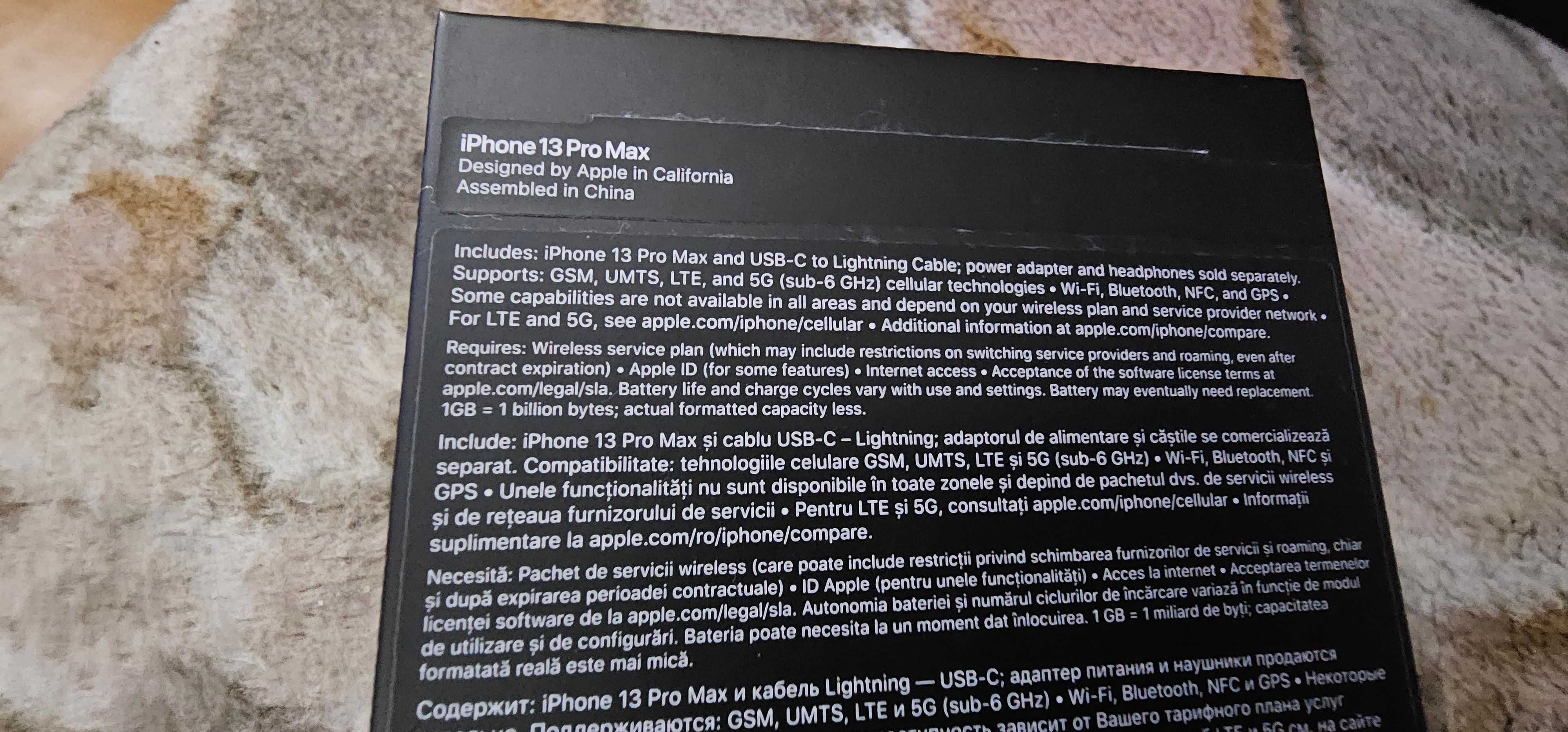 Incarcator pentru iphone  Apple, A1692, cablul cutie iphone 13 pro max