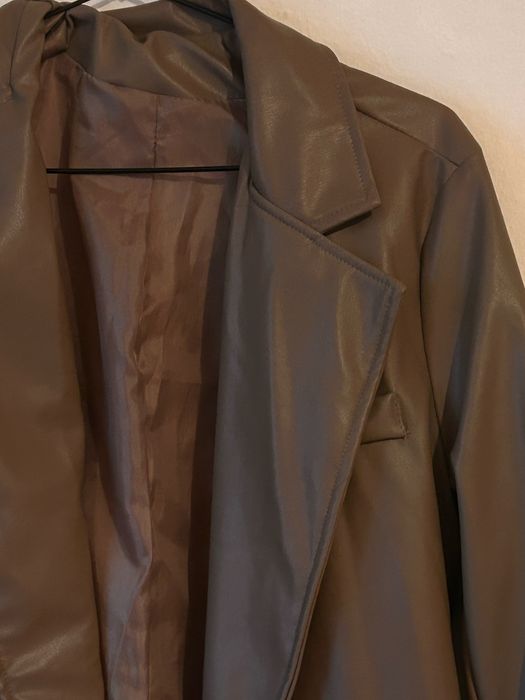 Кожено палто