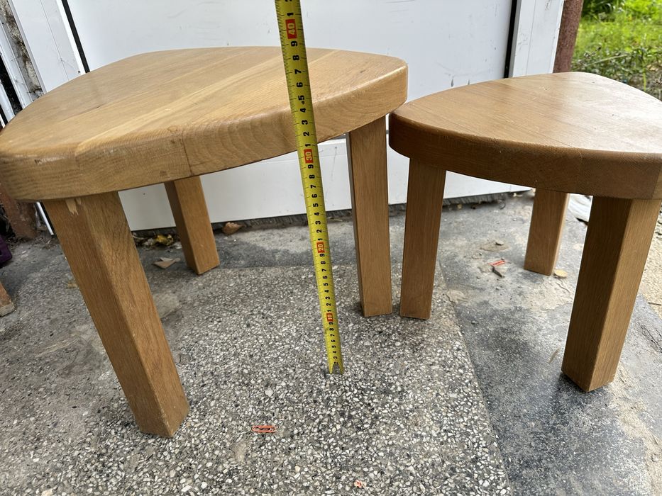 Лот дървени столчета