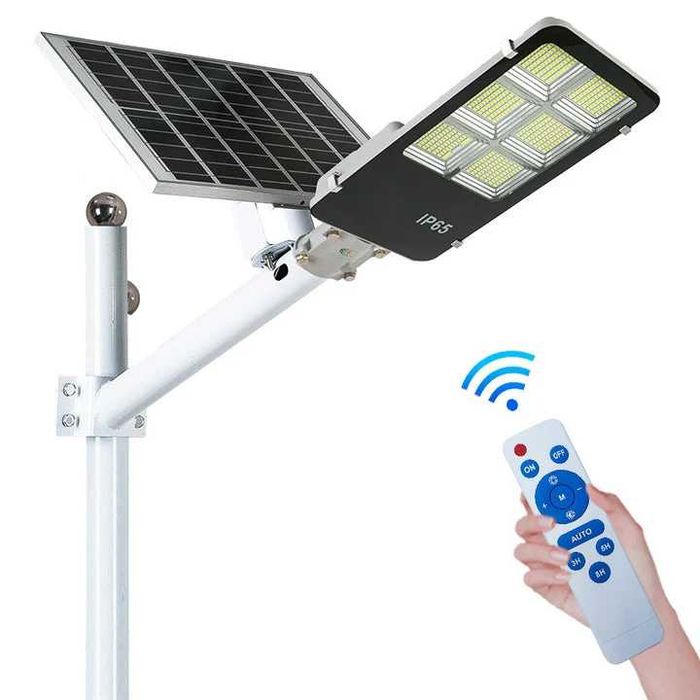 Lampa Incarcare Solara 100w 200W 300W 400w Telecomanda Suport Stalp