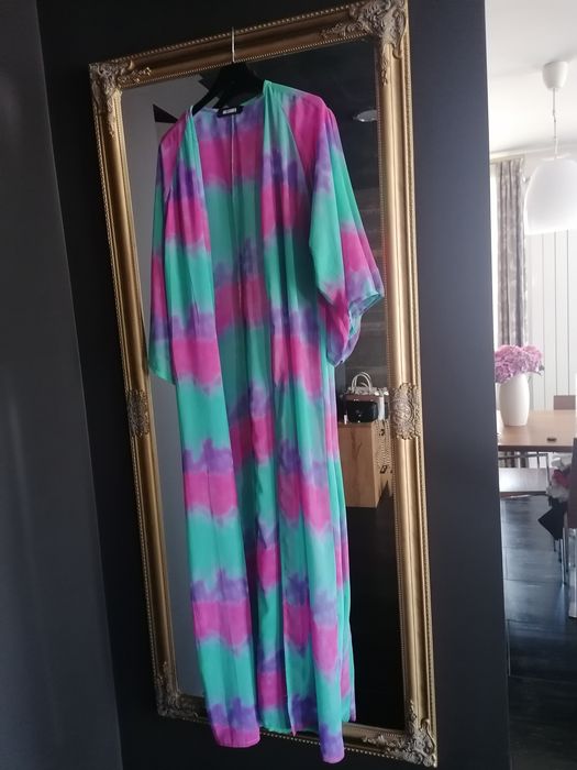 Caftan de plajă turcoaz