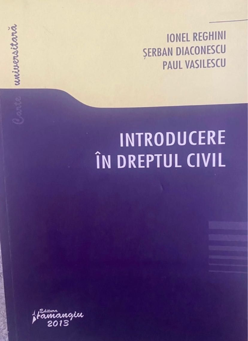 Introducere în dreptul civil