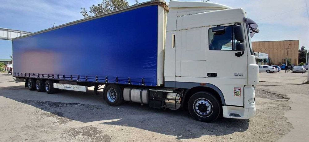 Тягач DAF 460 евро 5,
Прицеп KRONE мега 105 куб.