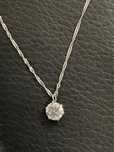 Lant din platina si diamant natural