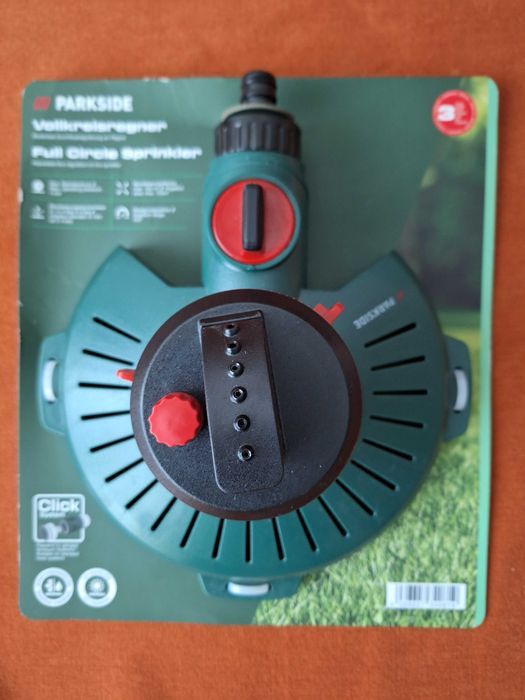 Aspersor circular Parkside, 3-20m, reglare flux