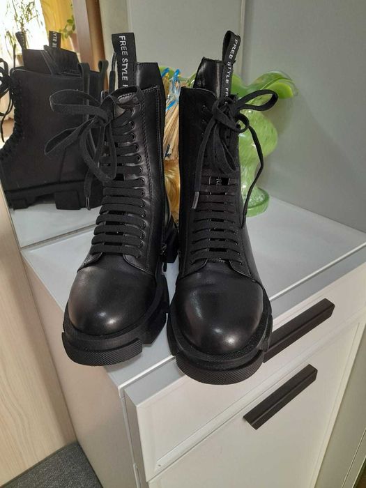 Ботинки женские зимние кожаные