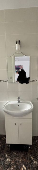 Lavoar,dulap,oglinda si baterie