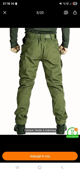 Costum fleece verde militar - ideal pentru ATV