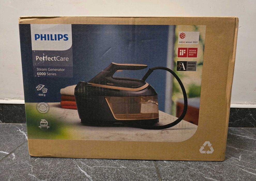 Нов Philips Парогенератор  PSG6064/80, 2400 W, Черен/Златист