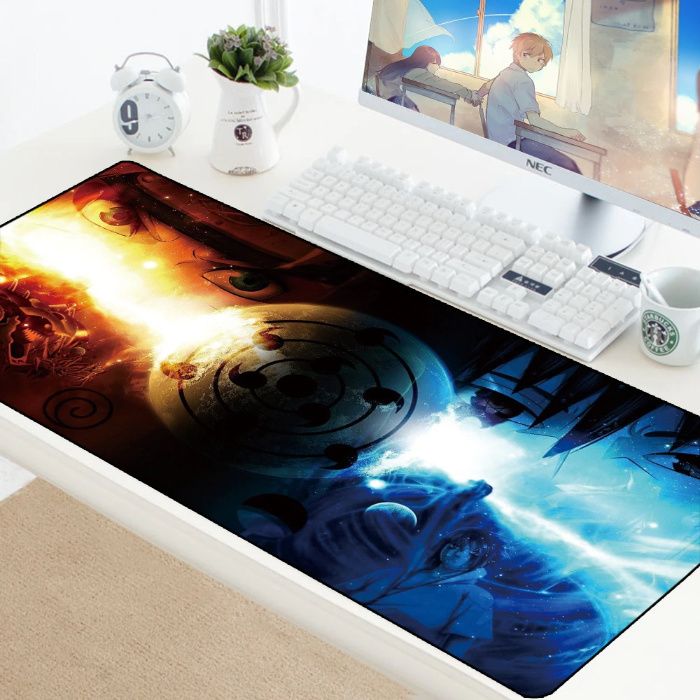 Mousepad gaming XL Naruto Shippuden Sasuke 700X300x2 mm anime +CADOU!