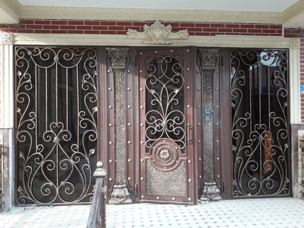 Ворота двери перила решетки ограждения навесы беседки Darvoza panjara