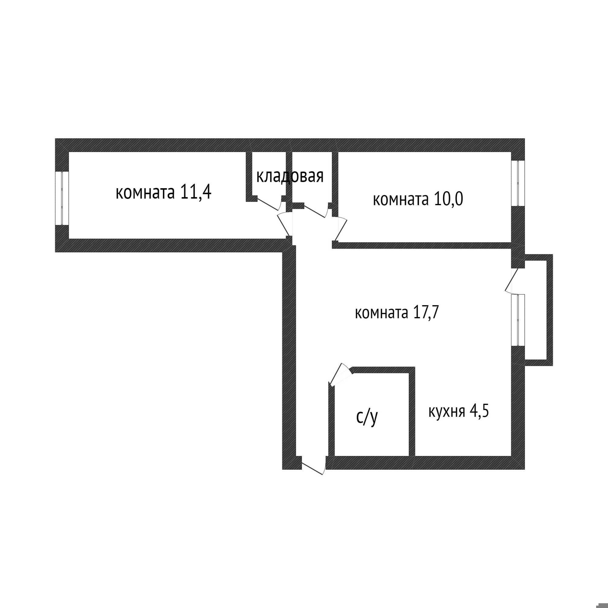 Продажа 3-комнатной квартиры