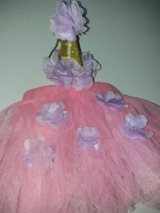 Costum tutu fustita si coif 1 an