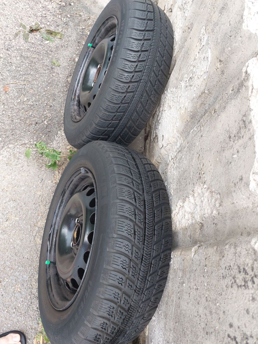 4 броя железни джанти 14" 4×100  за Opel