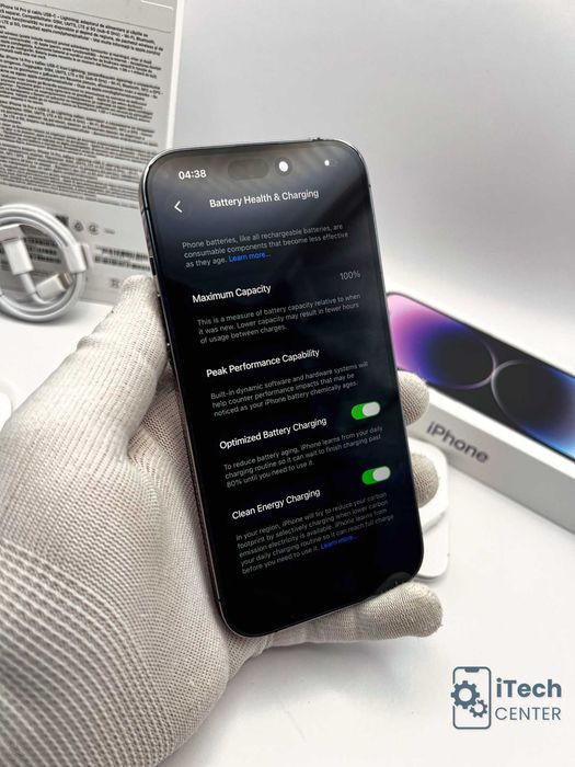 iPhone 14 Pro, 256GB, Purple, 100% батерия, КАТО НОВ, ГАРАНЦИЯ!