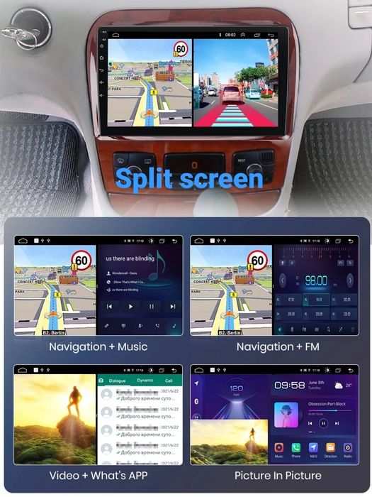 Navigatie Android dedicata Mercedes Benz S-Class W220 (1998-2005)