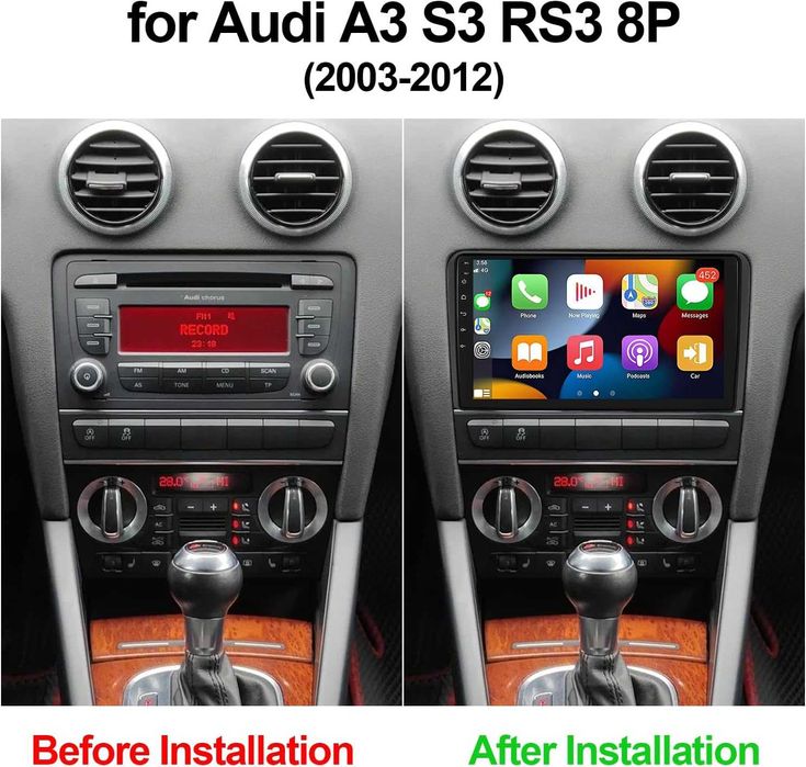 Navigatie dedicata Audi A3 2003-2012, 2GB RAM 64GB ROM, Quad Core