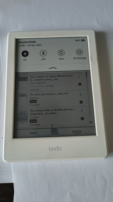 Kindle (A 8-a Generație) - Alb - Stare Excelentă!