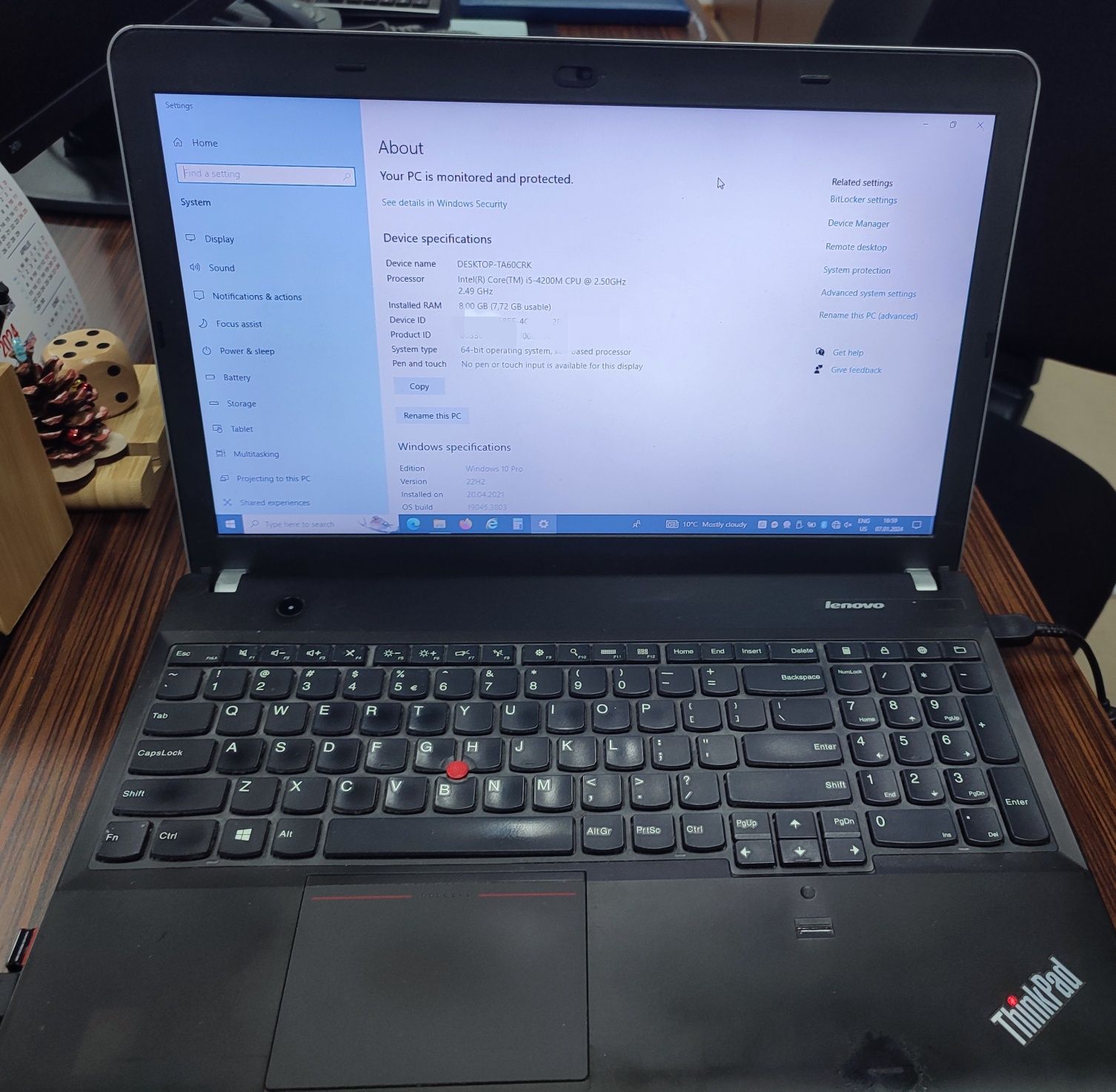 Laptop Lenovo ThinkPad 17' schimb cu tableta