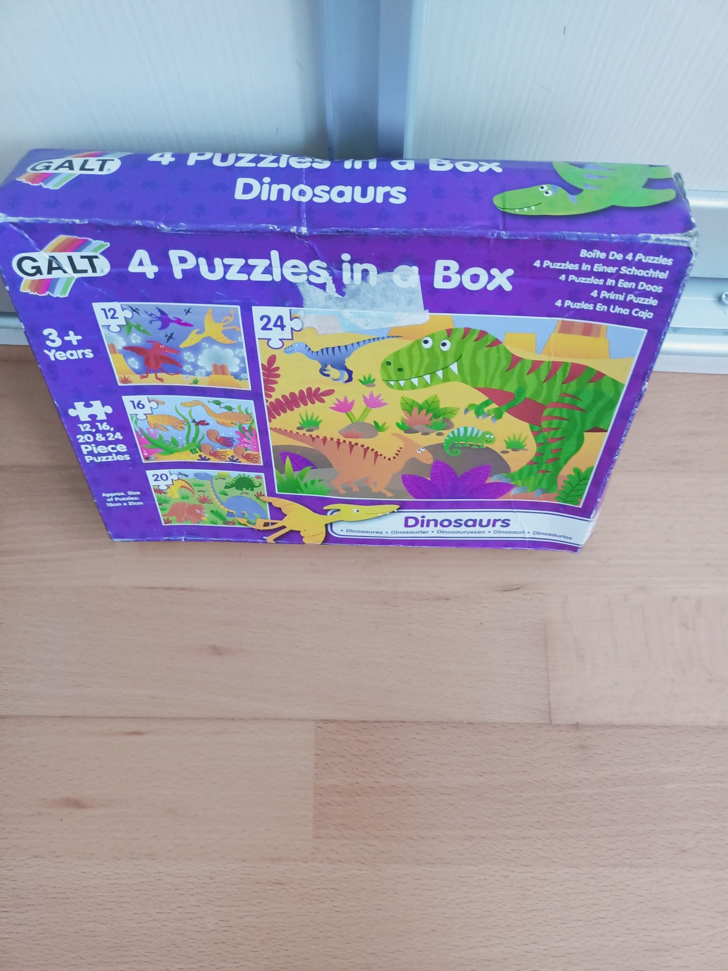 Joc educativ nou puzzle cu  Dinozauri