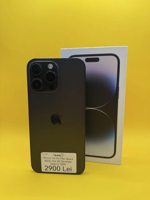 iPhone 14 Pro Max Space Black 256GB Baterie 100%