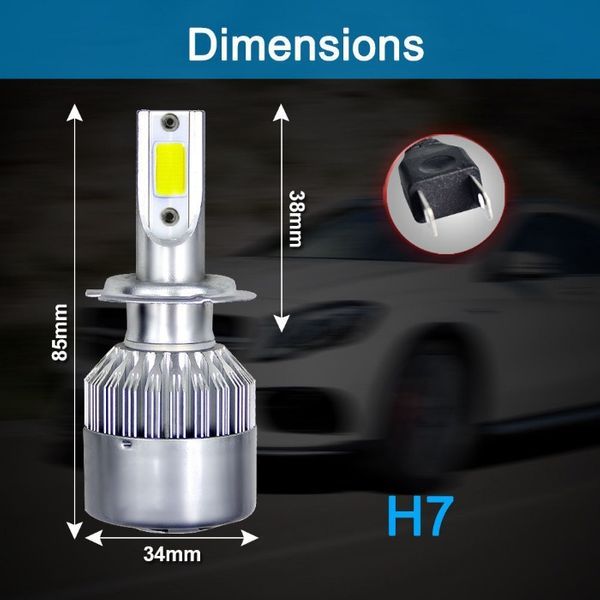 LED крушки автомобил H7 H1 H4 H3 HB4 H11 лед комплект гаранция canbus