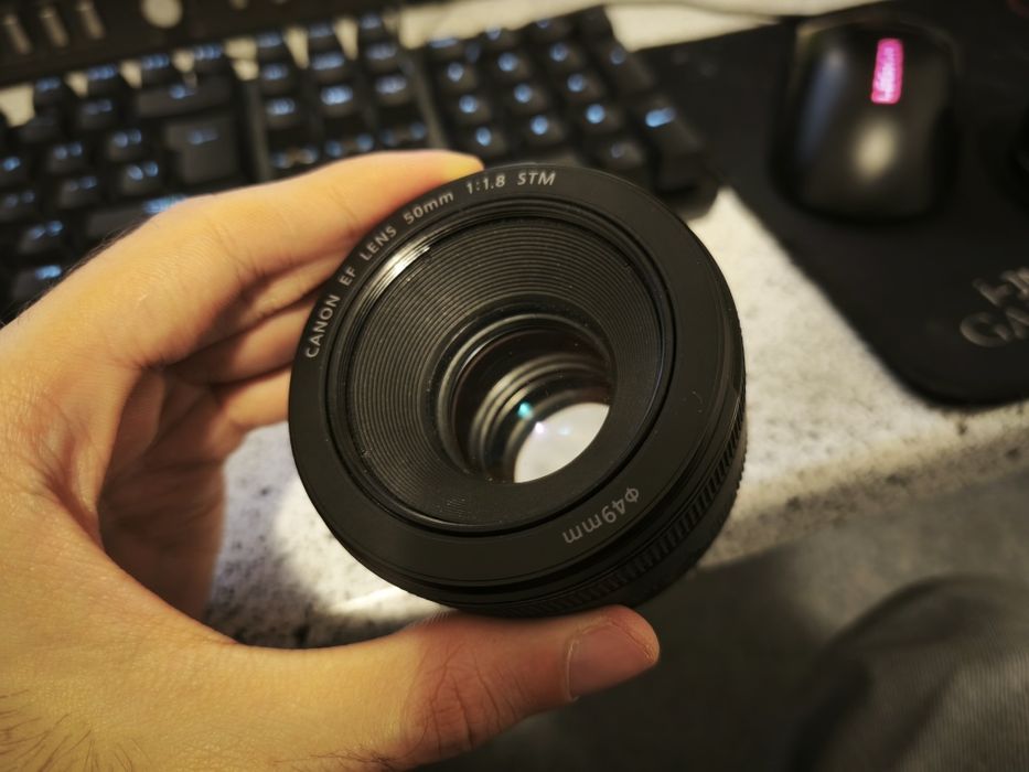 Defect - Obiectiv Canon EF 50 1.8 STM, pentru piese sau reparat