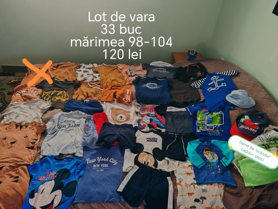Lot mare de haine de vara 98-104 băiețel