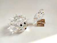 Figurine Swarovski Bufnita Hedwig Harry Potter si Hedgehog vintage