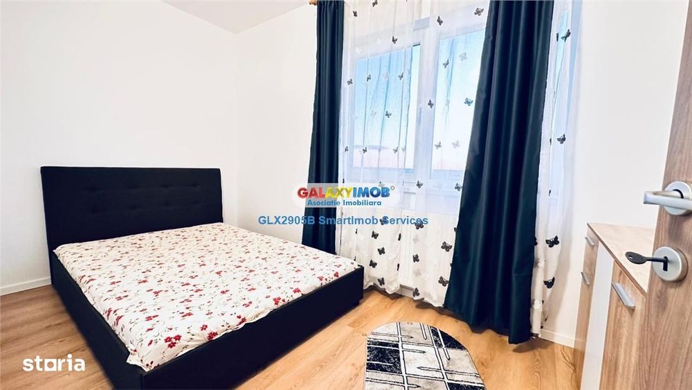 Garsoniera DUBLA  | Bragadiru | 340 euro | dormitor+living