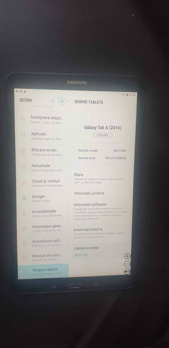 Samsung Galaxy Tab A10.1 inch , 2016 model SM- T580