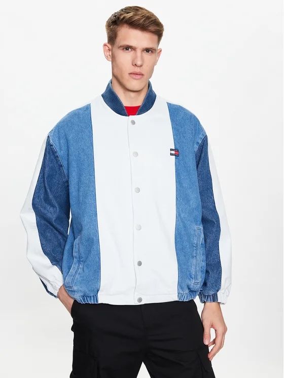 Tommy Jeans : НОВО Bomber Denim Jacket Oversized M/Л Оригинал